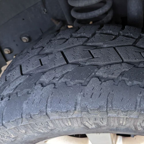 Uneven Tire Tread Wear