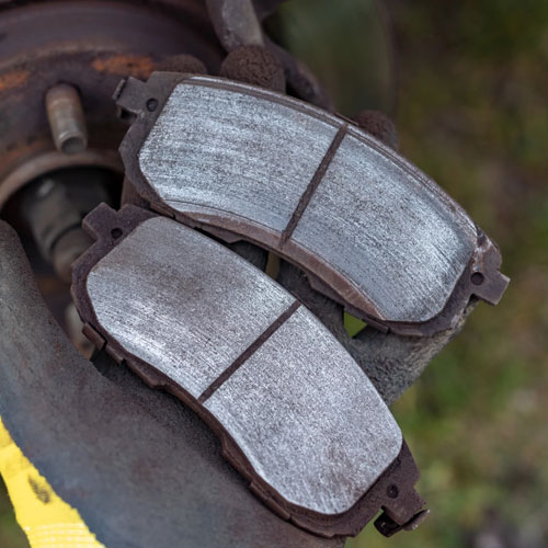 worn out brake pads